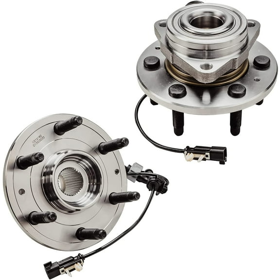 Detroit Axle - Front Wheel Bearing Hubs for Chevy GMC Silverado Sierra 1500 Tahoe Suburban Yukon XL Cadillac Escalade ESV XTS, Replacement Wheel Bearing Hubs Assembly Set, Pair Hubs