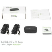 Plugable USB 2.0 Switch for One-Button USB Device Port Sharing Between Two Computers (A/B Switch)