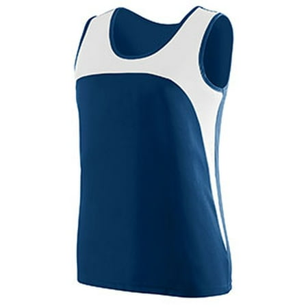 - Ladies Wicking Polyester Sleeveless Jersey with Contrast Inserts 342