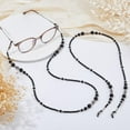thumbnail image 4 of 2 Cadenas para gafas con cuentas, sujeta gafas alrededor del cuello, negras, para gafas de sol, correa para gafas de sol, cadena facial, sujeta gafas., 4 of 6