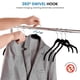 thumbnail image 2 of Paquete de 10 perchas para ropa de armario Advancent Gris, 2 of 6
