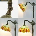 thumbnail image 6 of Tiffany Floor Lamp 64" Tall Industrial Pole Vintage Boho Green Stained Glass Dragonfly Standing Corner Bright Reading Soft Light Arched Adjustable-Living Room Kids Bedroom Office Farmhouse, 6 of 7