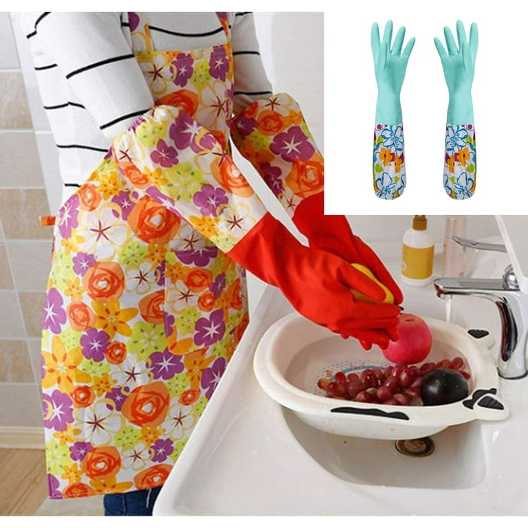 Kitchen Dish Washing Gloves Household Dishwashing Gloves Rubber