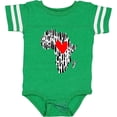 thumbnail image 3 of Inktastic Black History Month Ink Print African Heart Boys or Girls Baby Bodysuit, 3 of 5