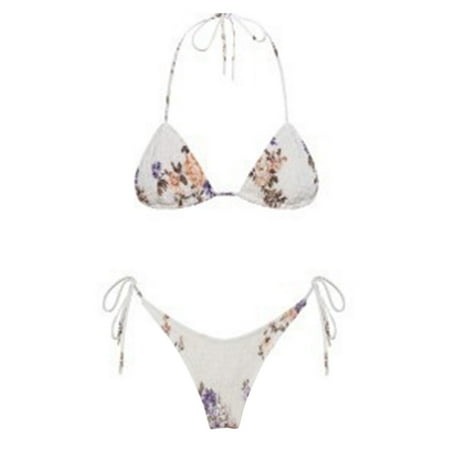 TAIAOJING Women Bikini Sets 2 Piece High Waisted Sexy Bikini Swimsuit Swimwear Push Up Bikini Set Thong Brazilian Bathing Suit Beach Wear