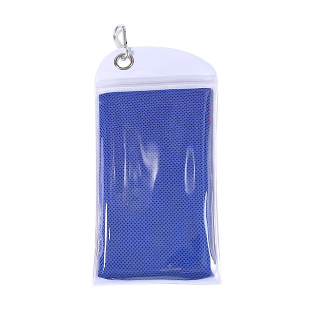 Miangastore Serviette Rafraîchissante en Microfibre Sensation de Froid Exercice et Entraînement Physique Serviette de Sport Rafraîchissante pour Course Camping Yoga Gym (Bleu Royal)