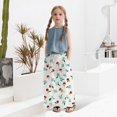 thumbnail image 2 of XQYLOS Girls Printed Elastic Waist Wide Leg Pants Pull-On 𝖲tretchy Lounge Trousers Breathable Pockets Lightweight Drape Fit, 2 of 7