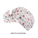 thumbnail image 5 of Bearachild Gorros de baño para ducha, estampado de flores, impermeable, reutilizable, cubierta con dobladillo elástico, gorro de baño, gorro rizado, Juegos de accesorios de baño punto gris rosa Bearachild HA062078-26B, 5 of 5