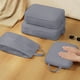 thumbnail image 1 of Juego de bolsas organizadoras de viaje impermeables grises, 4 piezas, doble capa, 1 of 7