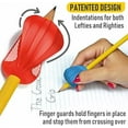 thumbnail image 6 of The Pencil Grip Crossover Ergonomic Grippers, 6 Count, Assorted Classic Colors, for Right- or Left-Handed Users, Improves Handwriting, 6 of 9