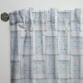 thumbnail image 3 of Designart '3D Light Blue and White Pattern I' Mid-Century Modern Curtain Panel, 3 of 5