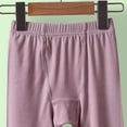 thumbnail image 6 of BADHUB Girls Knee Length Pants Dressy Casual Bermuda Shorts Elastic Waist Solid Color Soft Summer Short Pant Purple 7 Years, 6 of 6