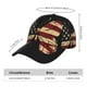 thumbnail image 2 of Fotbe Patriotic USA Butterfly Art Gorro Clásico de Béisbol, Gorra Ajustable con Broche Snapback, Gorro de Exterior de Algodón Suave, 2 of 6