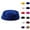 07# Royal Blue, variant on Wool Stewardess Air Hostesses Pillbox Hat Millinery Teardrop Fascinator Base Coffee One Size