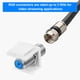 thumbnail image 4 of Conectores de cable coaxial Weewooday F-Type RG6, 60 unidades, azul, 4 of 7