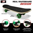 thumbnail image 6 of Rude Boyz Kids Beginner 17” Lightweight & Durable Skateboard for 3-5 Years, Yellow, 6 of 6