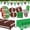 Green, variant on BooBubble Super Bowl Football Party Supplies Set - Comprehensive Decor & Tableware Kit for Game Day Celebrations