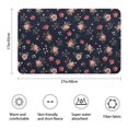 thumbnail image 3 of Pioneer Flower Floral Print Pattern Bathroom Rugs Mat, Non Slip Microfiber Bathroom Rug with Rubber Backing, Soft Mats for Bathroom Floor Tub Shower, 17"x27", 3 of 5