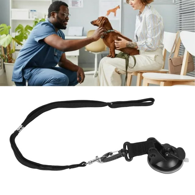 Dog Bath Restraint Leash, Adjustable Firm Fixing Free Your Hands Tensile Pet Bath Tether Convenient For Grooming Black,Blue