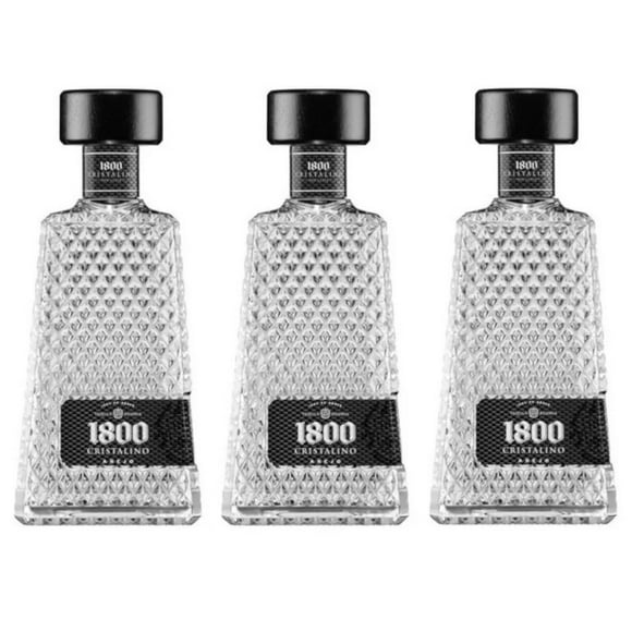 Pack x 3 - Tequila 1800 Cristalino Añejo 700 ml 1800 Tequila Cristalino