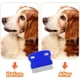 thumbnail image 5 of Kit de peine para el cuidado de mascotas, para perros pequeños, cachorros, quitamanchas, 2 en 1 con dientes redondos para eliminar nudos, costra y moco, 5 of 5