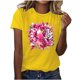 thumbnail image 1 of Mujeres Pantalones Cortos de Verano Flor Impresión Cuello Redondo Manga Corta Superior, Casual, 1 of 4