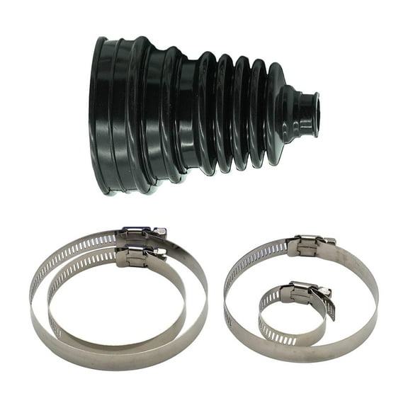 Nishiyuenyi CV Boot with 4 Clamps Wear Resistant Easy Installation Auto Black