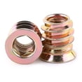 thumbnail image 2 of Juego De Pernos Para Muebles De Madera Tallada, 20 Piezas M6/M8/M10 Tuercas De Inserción Hexagonales De Acero Al Carbono Autorroscantes Tornillos Para Muebles Con Revestimiento, 2 of 7