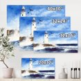 thumbnail image 4 of Designart Lighthouse On The Rocky Island With Seagulls Canvas Wall Art, 4 of 4