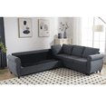 thumbnail image 6 of Sleeper Sofa, 2 in 1 Pull Out Couch Bed,6 seater sofa bed, L Shaped Sleeper Sectional Sofa Couch,104'' Large combined sofa Bed in living room, Dark Gray, 6 of 7