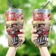 thumbnail image 4 of Be My Valentine's Scottish Fold Truck Full of Love Flower Balloon 30oz Stainless Steel Tumbler Insulated Cup with Lid Cat Lover Kitten Owner Gifts - 02029, 4 of 5