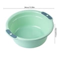 thumbnail image 2 of Tauxra Thickened Double Handled Plastic Multi Purpose Basin For Bathroom Dormitory Kitchen, 2 of 6