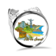 thumbnail image 1 of Pintado a mano de Brasil Rio de Janeiro Anillo de compromiso de boda de amor ajustable Unbranded M, 1 of 3