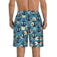 thumbnail image 3 of Yiaed Anchors Print Men's Swim Trunks with Lining Quick Dry Sports Shorts Beach Shorts Boardshorts-X-Large, 3 of 5