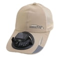 thumbnail image 2 of Gorra con ventilador solar, ventilador personal, sombrero para el sol, jardín, deportes, senderismo Caqui 300MA, 2 of 9