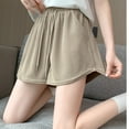 thumbnail image 4 of Byworldtasic Women's Loose Drawstring Sweat Skirt High Waist Wide Leg Mini Skirts Skorts with Pocket, 4 of 5