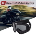 thumbnail image 2 of Gafas de sol para motocicleta 1Pc Unique Bargains con lentes gris oscuro y marco negro, 2 of 6
