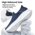 thumbnail image 5 of vibdiv Men's Walking Shoes Slip on Free up Hands Lightweight Tennis Sneakers zapatos de hombre Navy Blue Size 9, 5 of 7