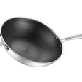 thumbnail image 2 of Stainless Steel Wok Pan Double Sided  3 Layer Prevent Sticking Easy Cleaning Wok for Kitchen, 2 of 5