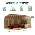 thumbnail image 5 of Little Cottage Co. 10x18 Classic Gambrel Barn with 6 ft. Sidewalls, Outdoor Wood Storage Shed Do-It-Yourself Precut Kit, 5 of 13