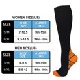 thumbnail image 2 of PENGXIANG  1pair Sports Compression Sock Nylon Sports Stocking Unisex (Gradient Nude S/M), 2 of 6