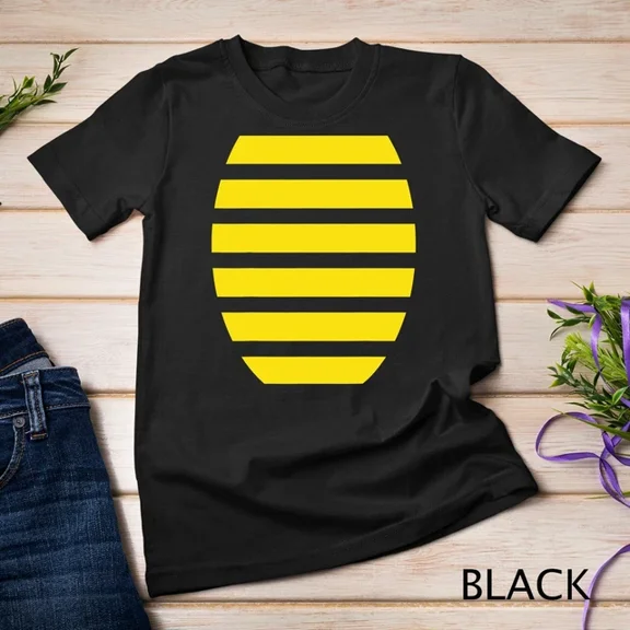 Kiraa Tee With Halloween Adult Kids Bumblebee Costume Apparel, Funny Bee T-Shirt Unisex T-Shirt