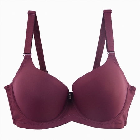 COMVALUE Woman's Ultimate T-Shirt Balconette Bra (Red, 85E)