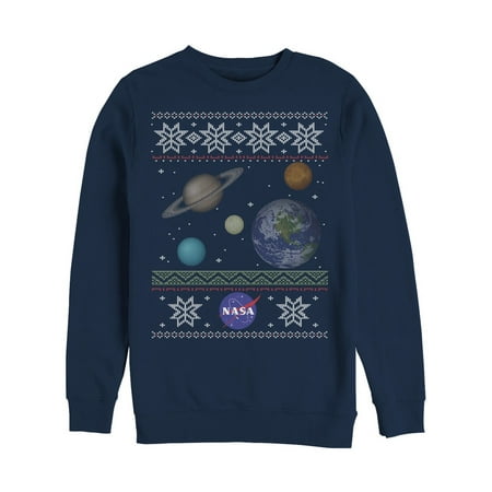  NASA  NASA  Men s Planet Ugly Christmas Sweater  Print 