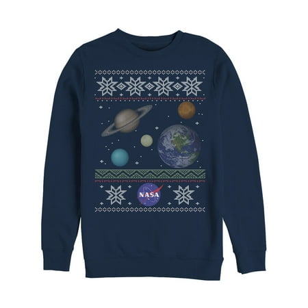 NASA NASA Men s Planet Ugly Christmas Sweater Print NASA NASA Men s Planet Ugly Christmas Sweater Print