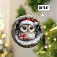 thumbnail image 5 of LanSuare Animal Ornaments for Christmas Tree, 3.1" 2D Acrylic Forest Animal Christmas Ornaments, Little Animals Christmas Hanging Ornament, Gift for Animal Lovers (Owl), 5 of 9