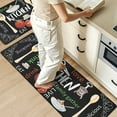 thumbnail image 3 of MeyJey Farmhouse Kitchen Rug Set of 2, Non-Slip Anti-Fatigue Waterproof Cushioned Mat for Kitchen, Dining & Laundry Room, 20"x31.5"+20"x59" Black/Red/Yellow, 3 of 13