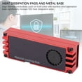 thumbnail image 4 of NVMe M.2 Heatsink, Aluminum SSD Cooler with Dual Thermal Silicone Pads for All M.2 Interface 22x80mm or Shorter SSDs, Heat Sink for M.2 SSD, 4 of 7