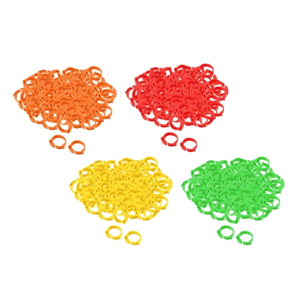 400x Anillos de Pierna de Pollo 002 Abrazadera de Banda para Muslo de Aves