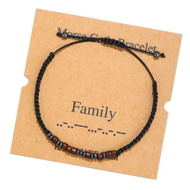 Fiudx Pulsera Inspiradora, Pulsera Ajustable En Madera, Elegante Dije En Detalles de Hematita, Ideal para Regalar En Cumpleaños, Accesorio de Moda para El Día a Día, Diseño Unisex, Material Ecológico